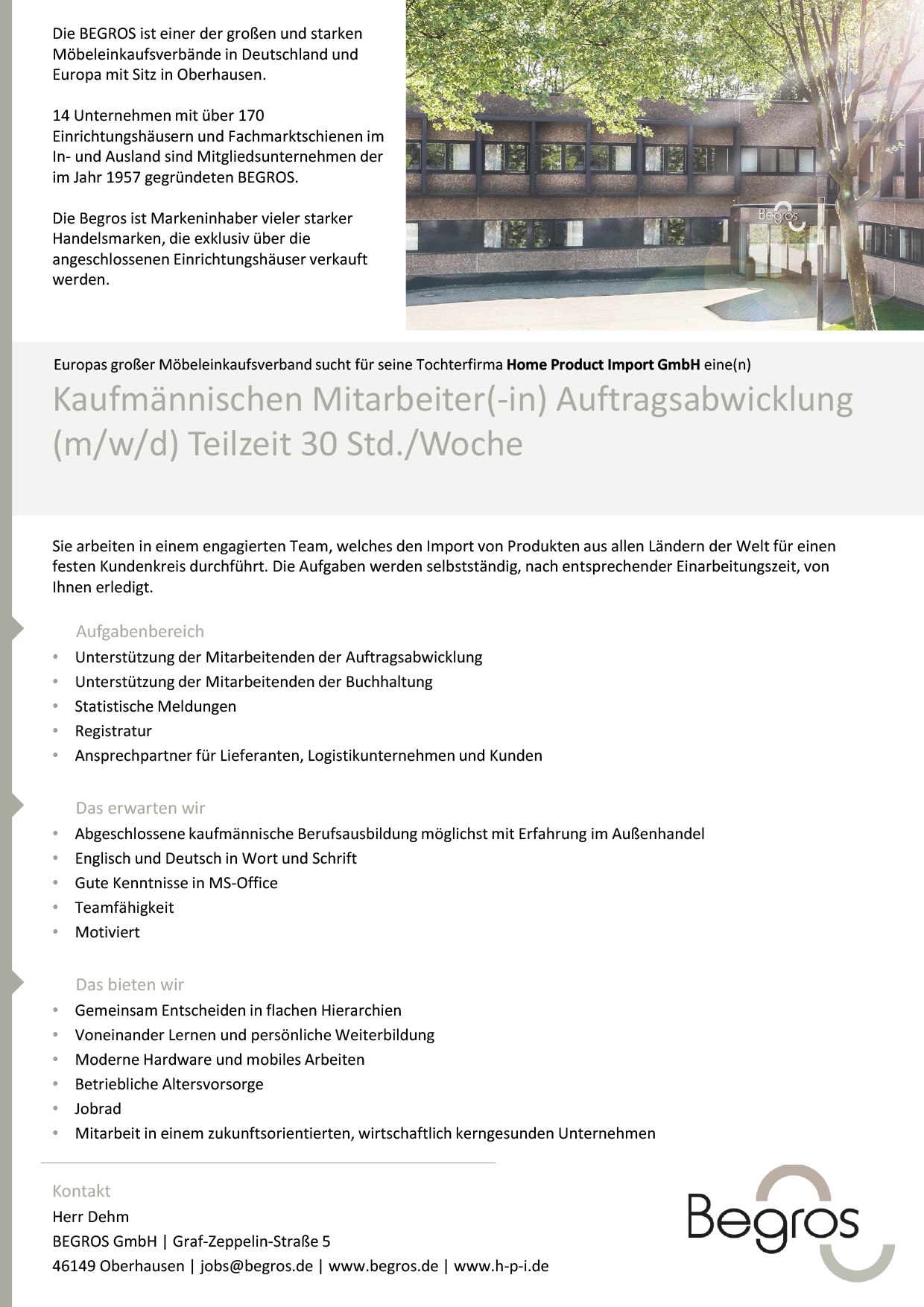 HPI Kaufmännischer Mitarbeiter